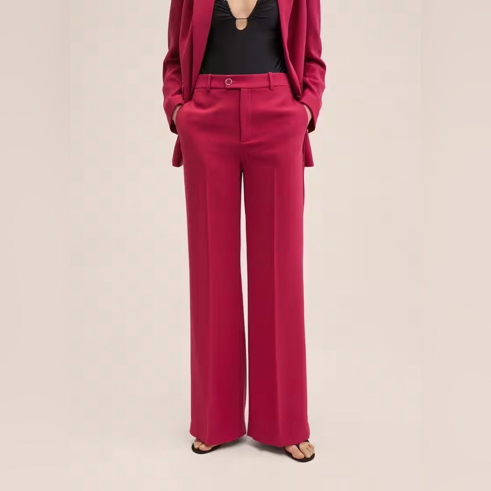 MANGO Wide leg suit pants. Brand new without tag. Worn once.